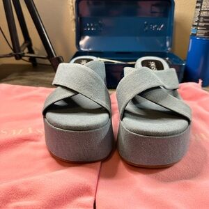 NWOT Denim Sandal